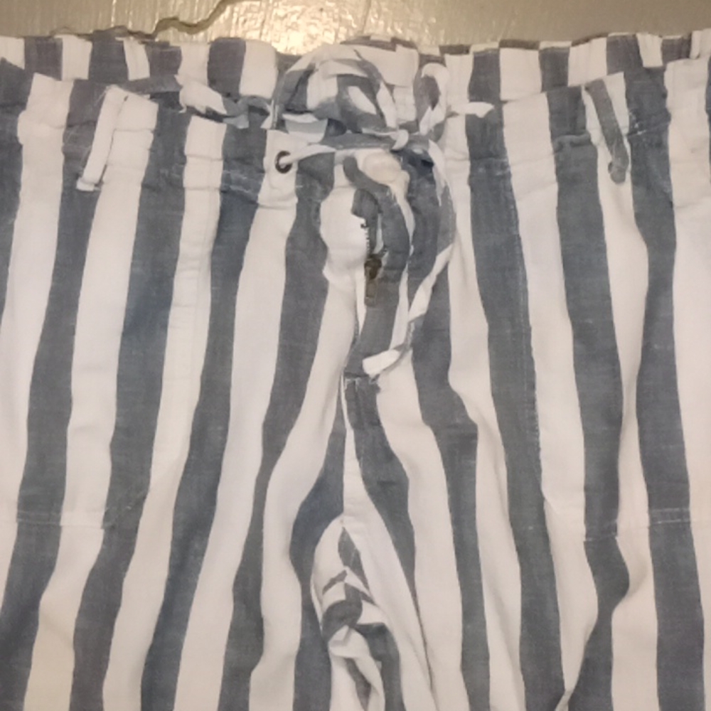 Striped Linen Pants/medium - Picture 2 of 4